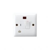W4008 13A FUSED & D.P SWITCHED SPUR UNIT WITH NEON & FLEX OUTLET