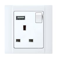 13A 1G Switched Socket Outlet With USB VN6679