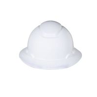 H-801R Full Brim Safety Helmet White - Ratchet