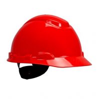 H-705R, Hardhat Helmet, Red, 4PT Ratchet Suspension